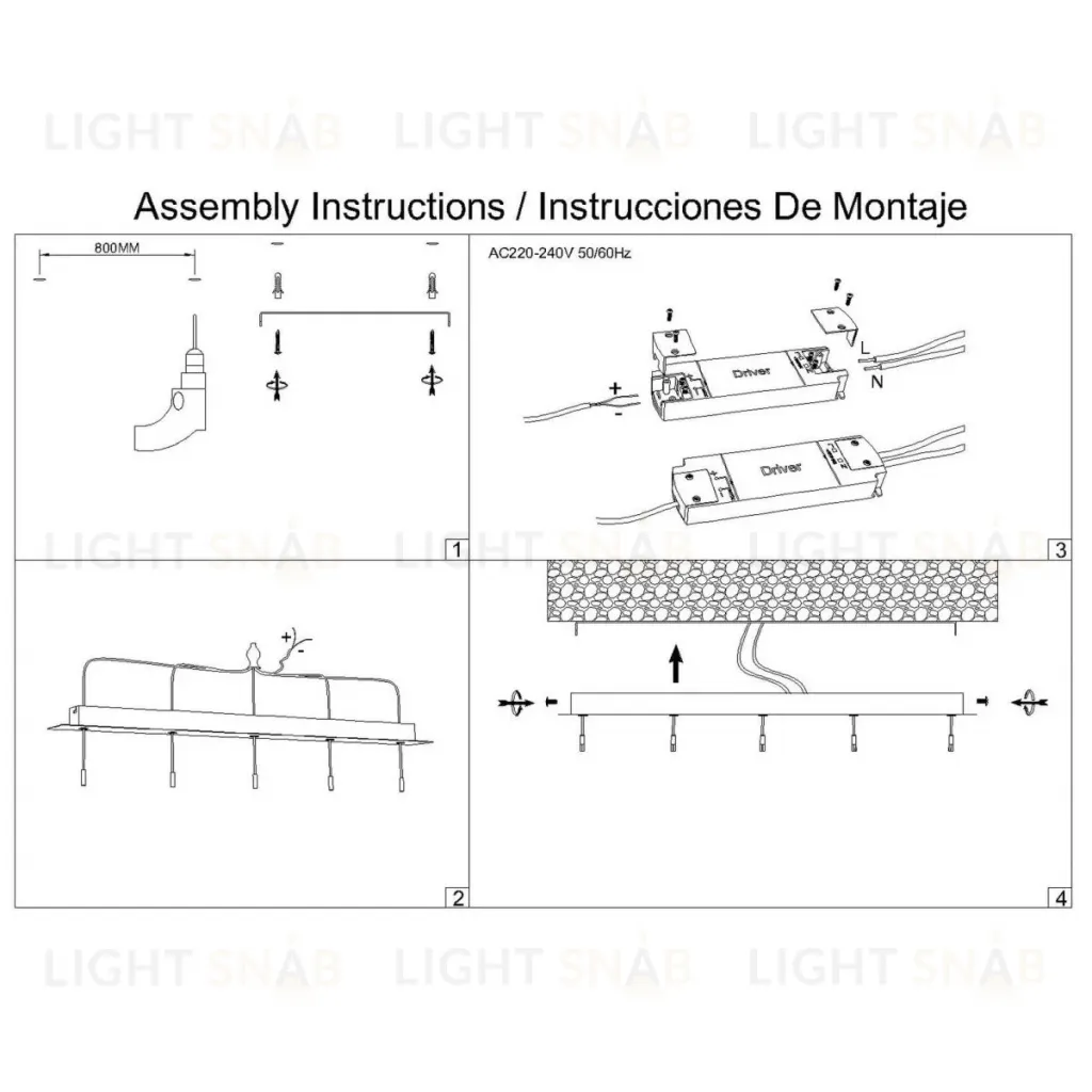 Основание потолочное 5L Mantra Modular Light Florones 9385 9385