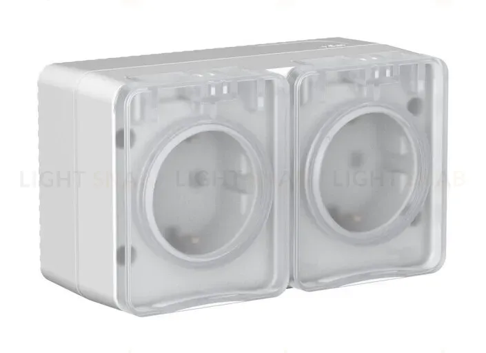 Розетка двойная с/з со шт.16А Systeme Electric AtlasDesign Profi54 Наруж ATN543026 ATN543026