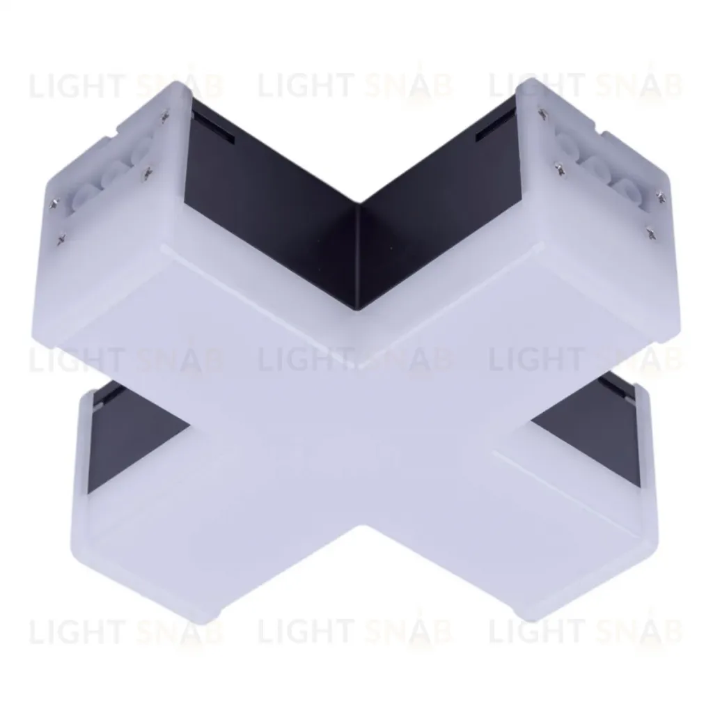 Модульный светильник X-образный Uniel ULO-N11X-12W/6500K IP40 BLACK UL-00013262 ULO-N11X-12W/6500K IP40 BLACK