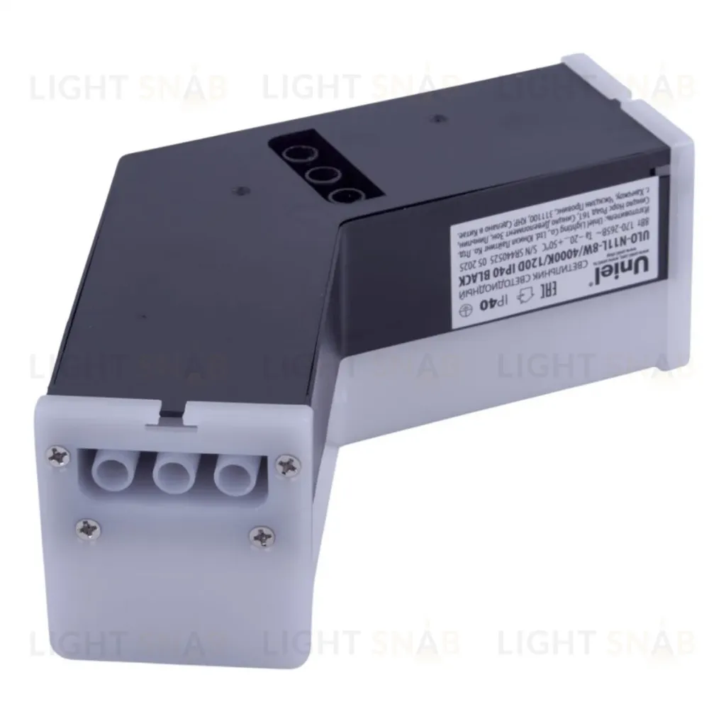 Модульный светильник L-образный Uniel ULO-N11L-8W/4000K/120D IP40 BLACK UL-00013277 ULO-N11L-8W/4000K/120D IP40 BLACK