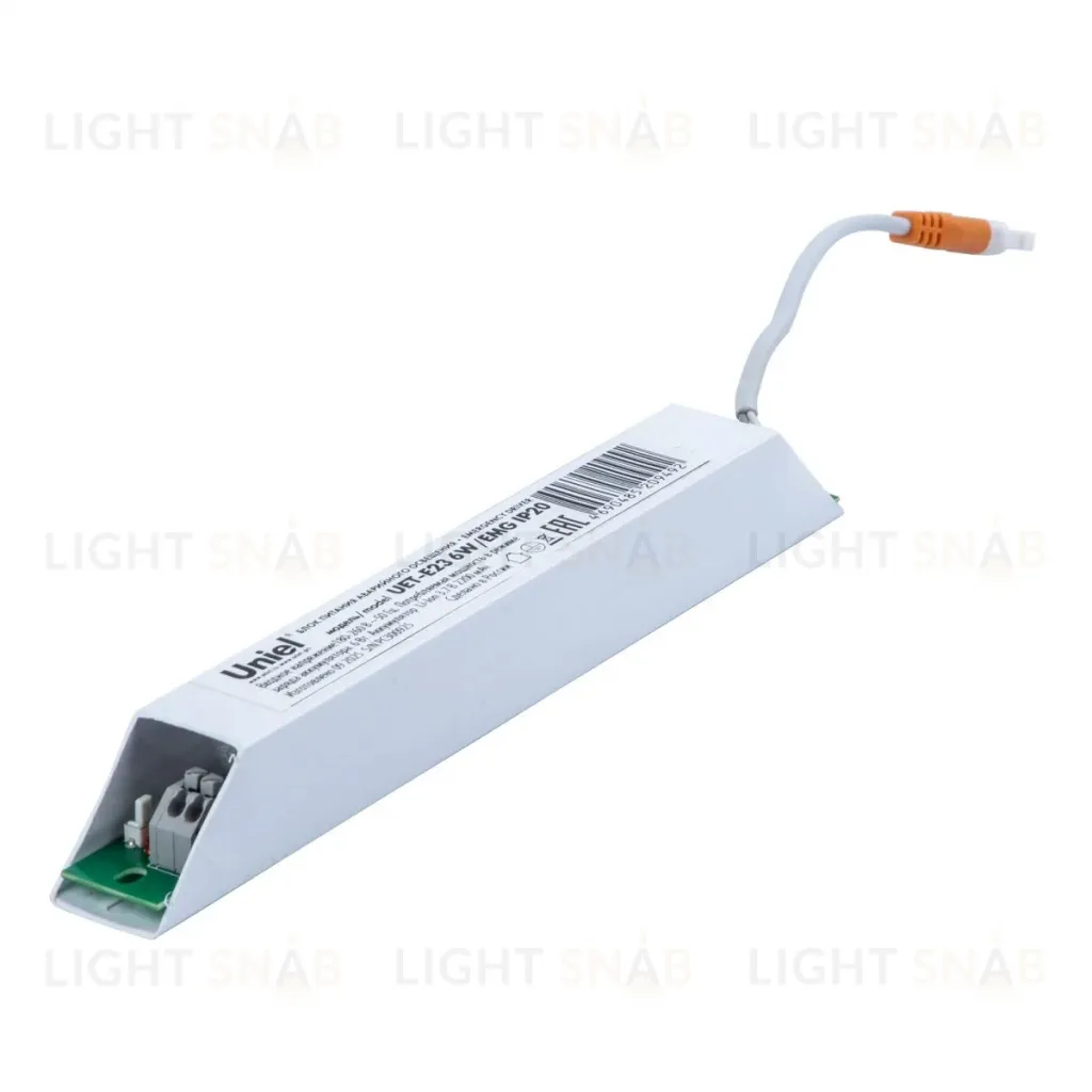 Блок аварийного питания для светодиодных панелей PREMIUM+ Uniel UET-E23 6W/EMG IP20 UL-00013470 UET-E23 6W/EMG IP20