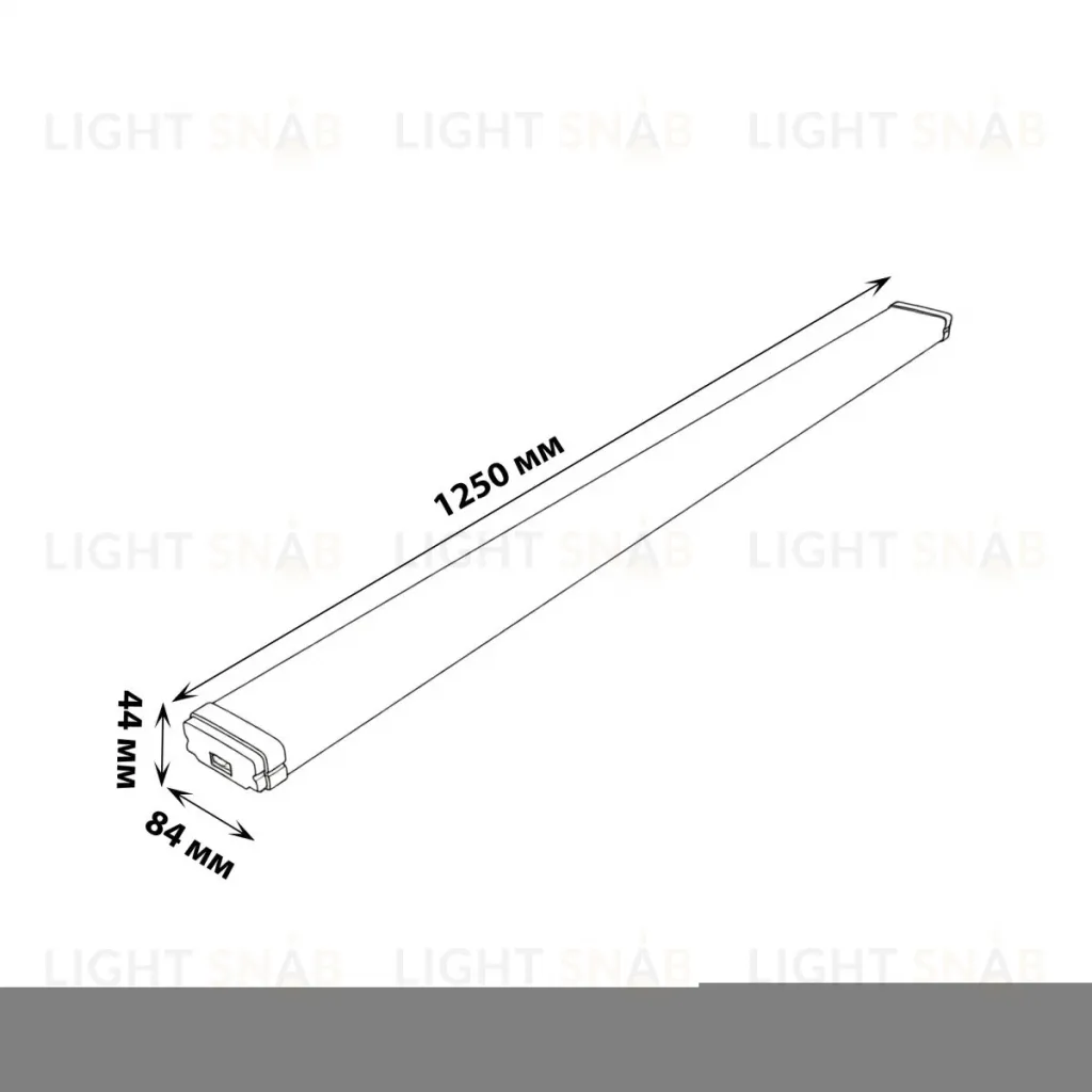 Линейный подвесной светильник Uniel ULO-K21A 40W/4000K/L125/K IP65 WHITE UL-00013700 ULO-K21A 40W/4000K/L125/K IP65 WHITE