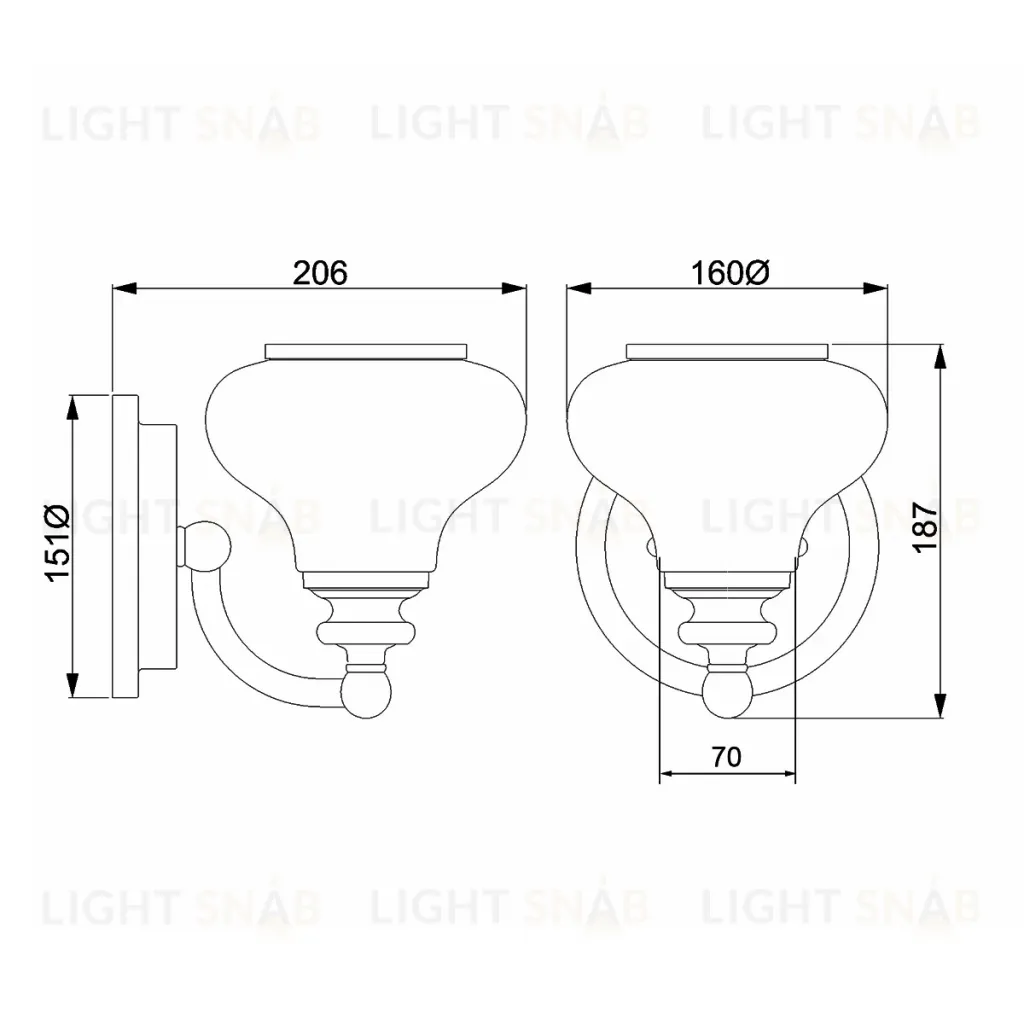 Бра Hinkley HK-AINSLEY1-BATH-BB HK-AINSLEY1-BATH-BB
