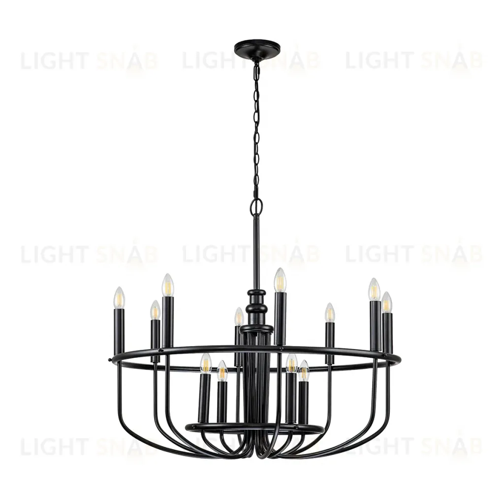 Подвесная люстра Kichler KL-CAPITOL-HILL12-BLK KL-CAPITOL-HILL12-BLK