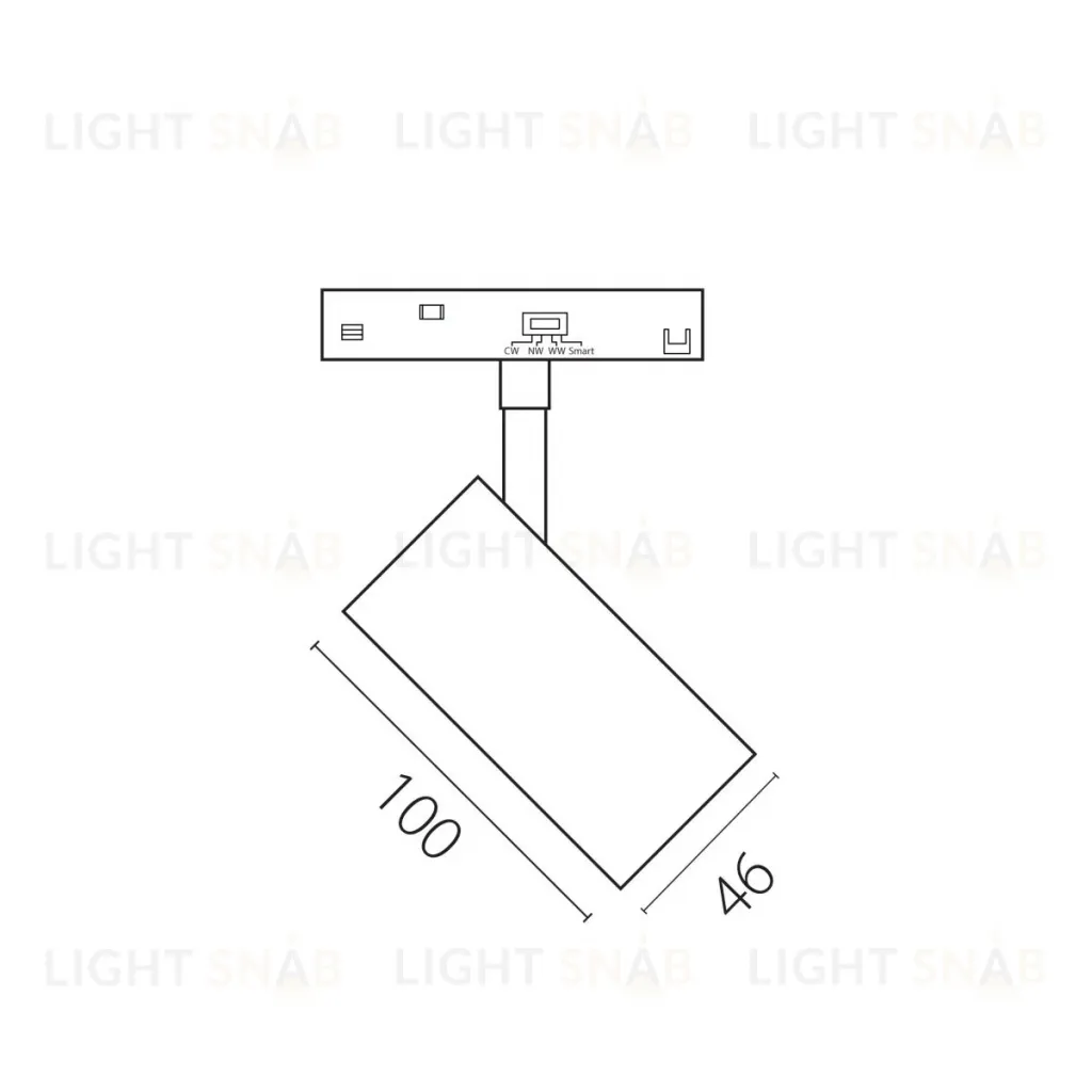 Трековый однофазный светильник Lightstar Uno CCT 209107CCT 209107CCT