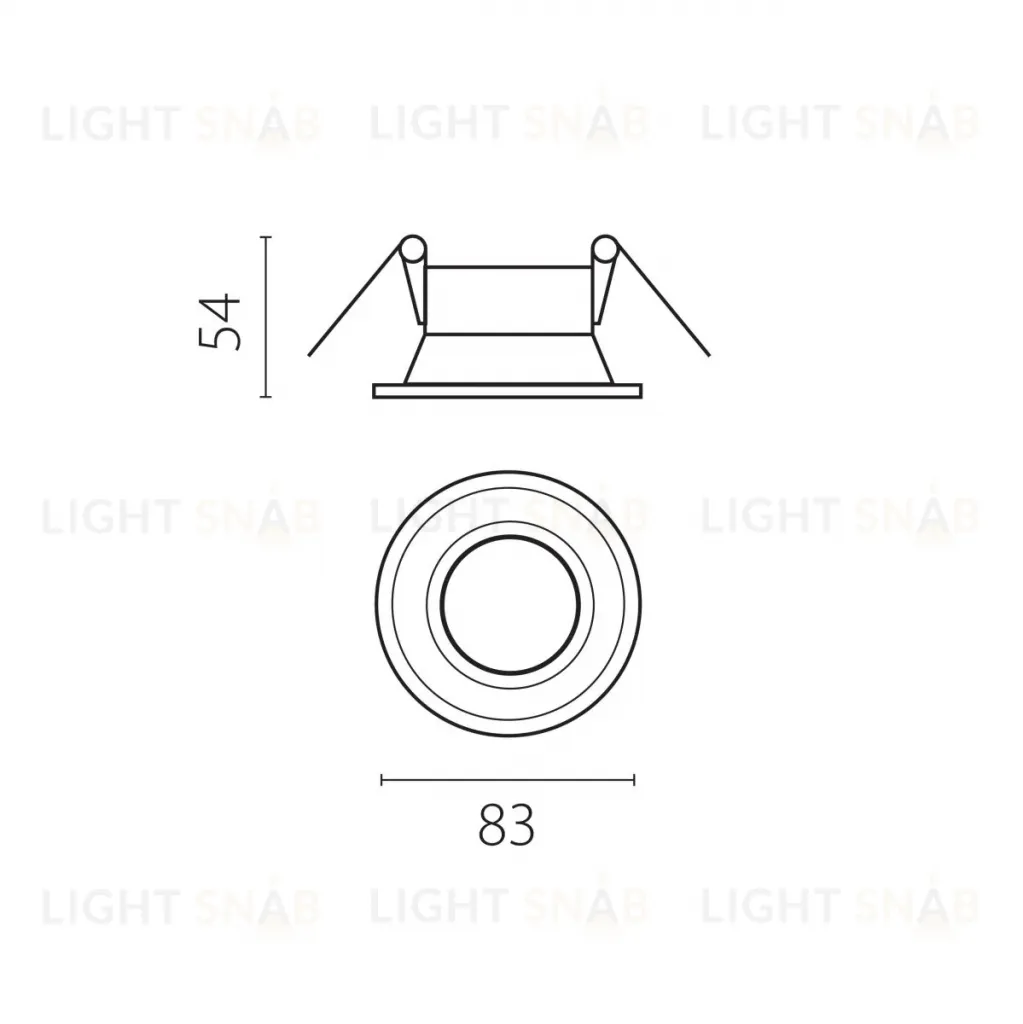 Рамка для крепления LED источника света в подвесном потолке Lightstar Domino Solo 214607-SOLO 214607-SOLO