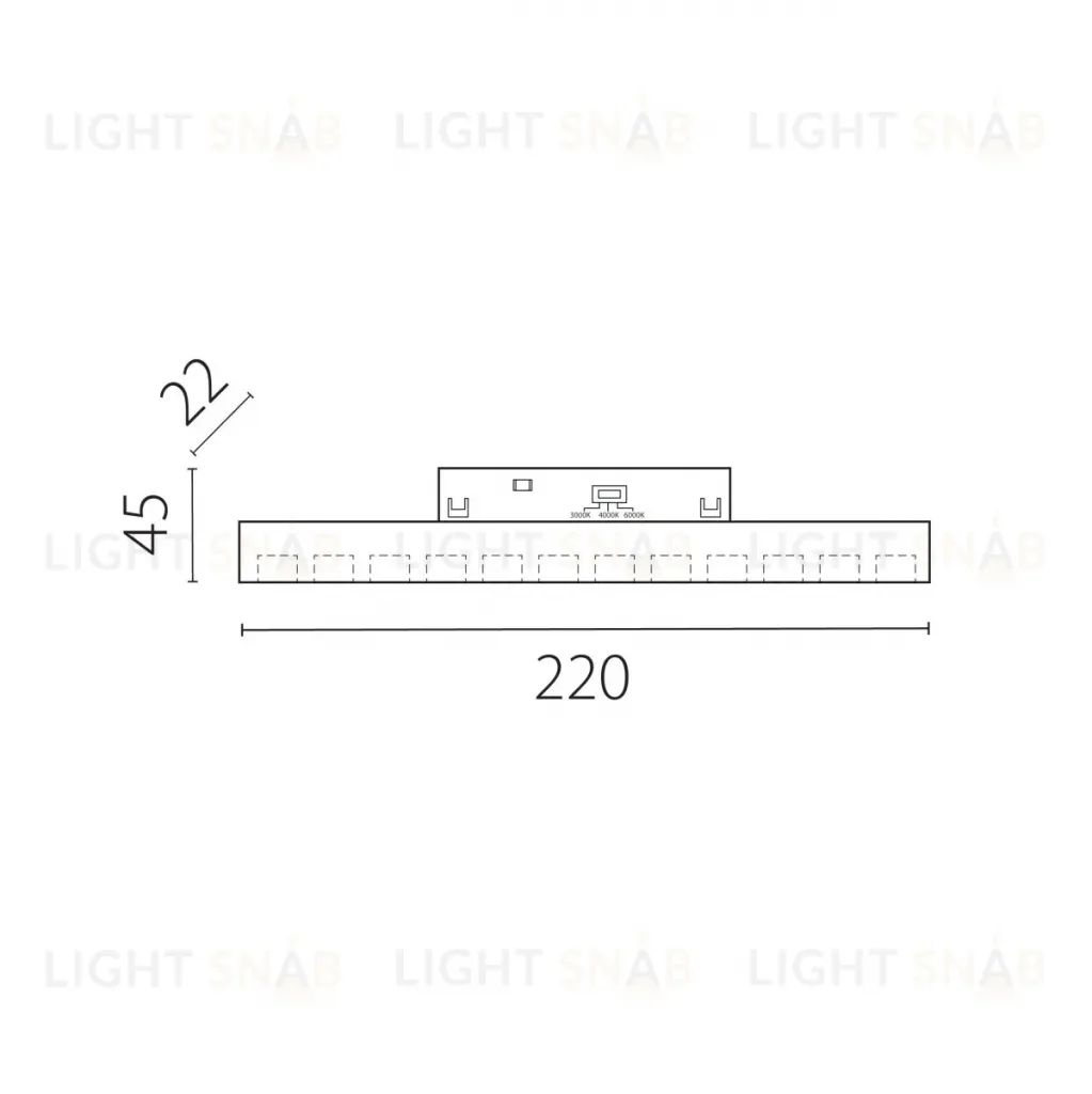 Трековый однофазный светильник направленного света Lightstar Uno CCT 259107CCT 259107CCT