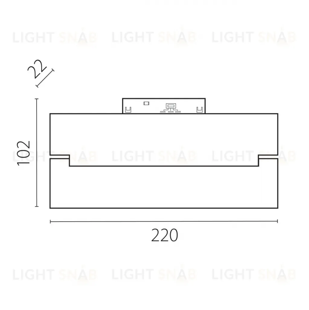 Трековый однофазный светильник заливающего света Lightstar Uno CCT 269006CCT 269006CCT