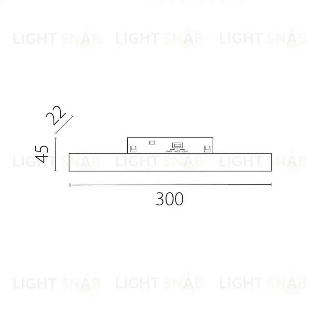 Трековый однофазный светильник заливающего света Lightstar Uno CCT 269307CCT 269307CCT