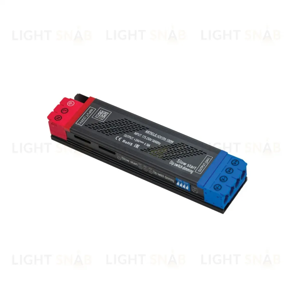 Блок питания 24V с DIP+плавный пуск 100W Lightstar 424104 424104
