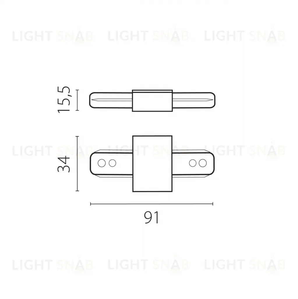 Питание трековое однофазное к 50202X-P, 50203X-P Barra Lightstar 502186-P 502186-P
