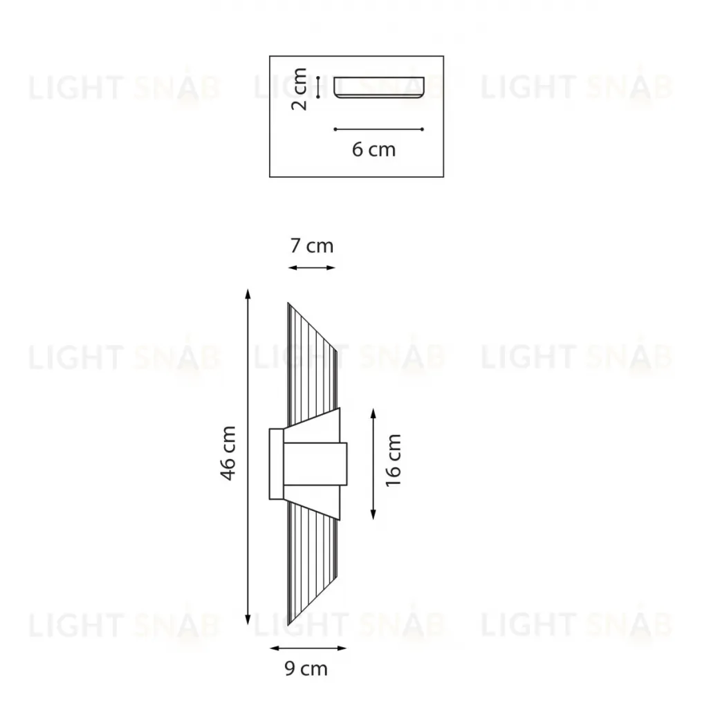 Настенный светильник Lightstar Flop 766642 766642