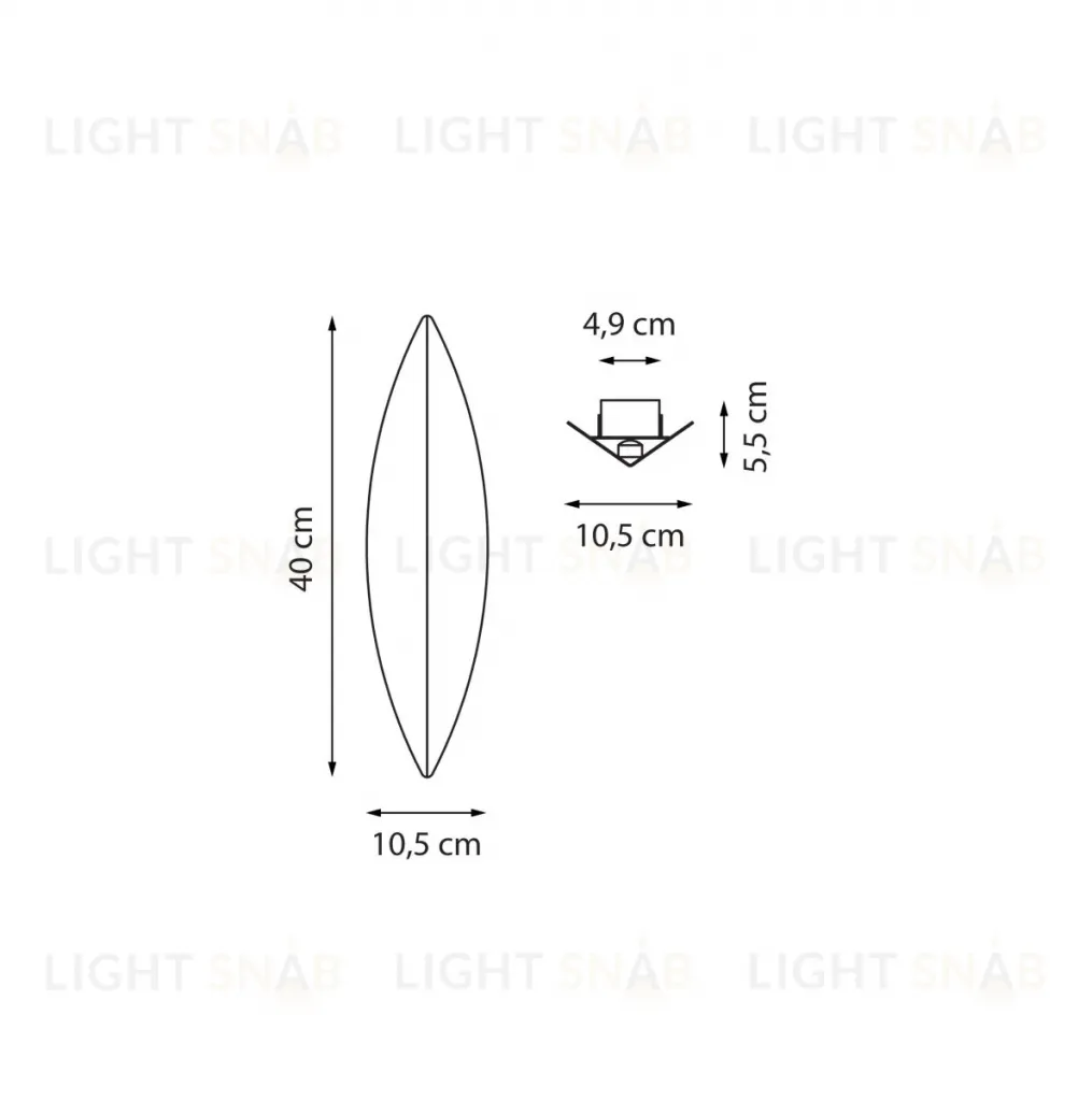 Настенный светильник Lightstar Muro Foglia 808672 808672