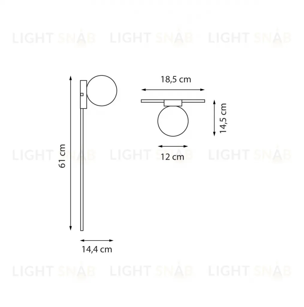 Настенный светильник Lightstar Globo 812617 812617