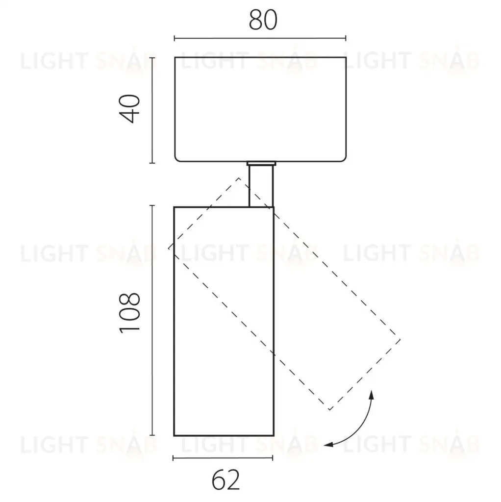 Накладной светильник Lightstar Alta Base A5147SO A5147SO