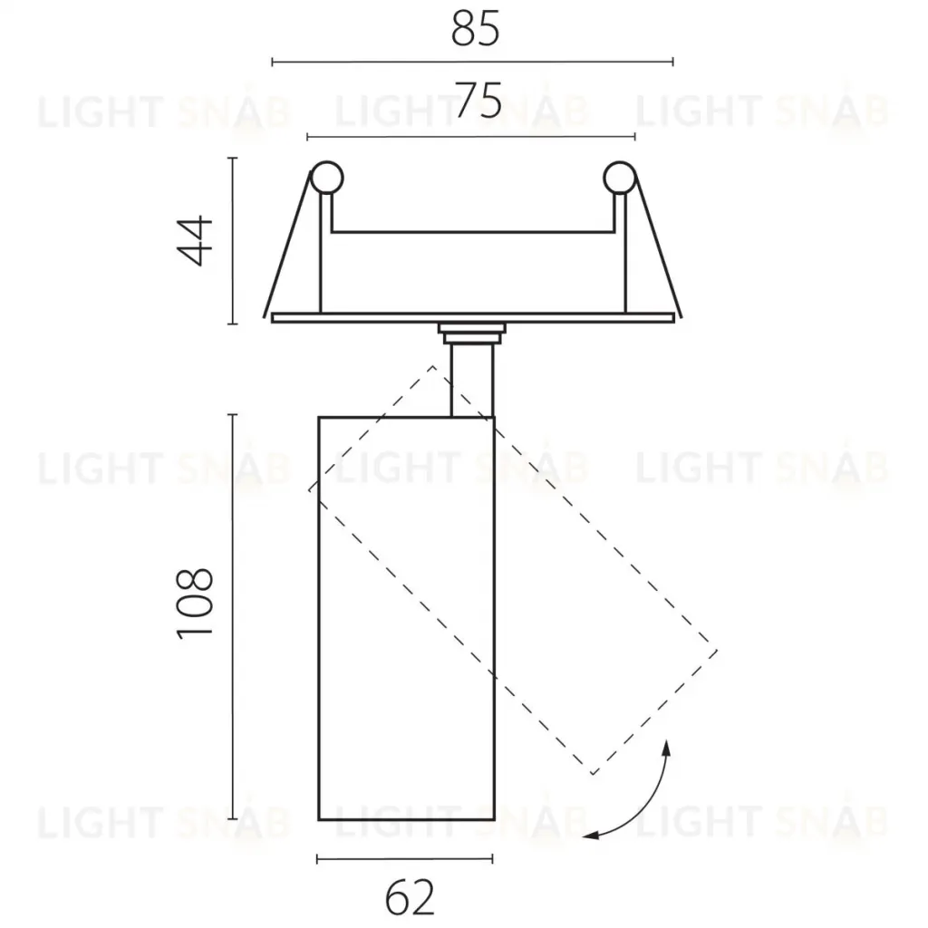 Встраиваемый светильник Lightstar Alta Base A5147RS A5147RS