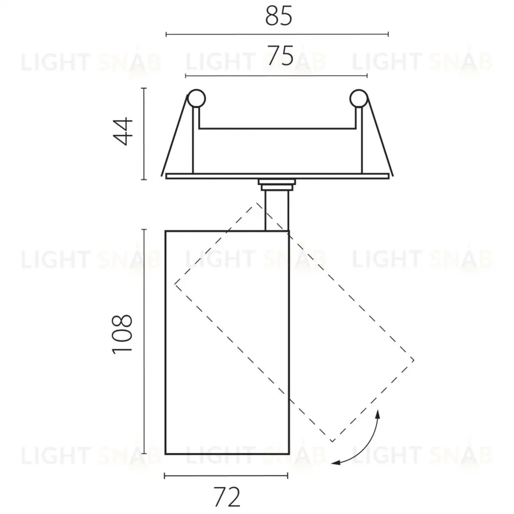 Встраиваемый светильник Lightstar Alta Base A5236RS A5236RS