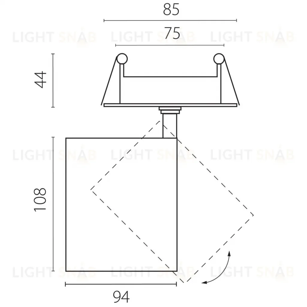 Встраиваемый светильник Lightstar Alta Base A5446RS A5446RS