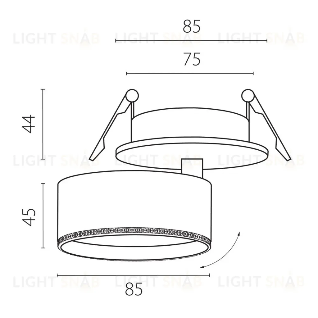 Встраиваемый светильник Alta Pro Lightstar A5536RS A5536RS