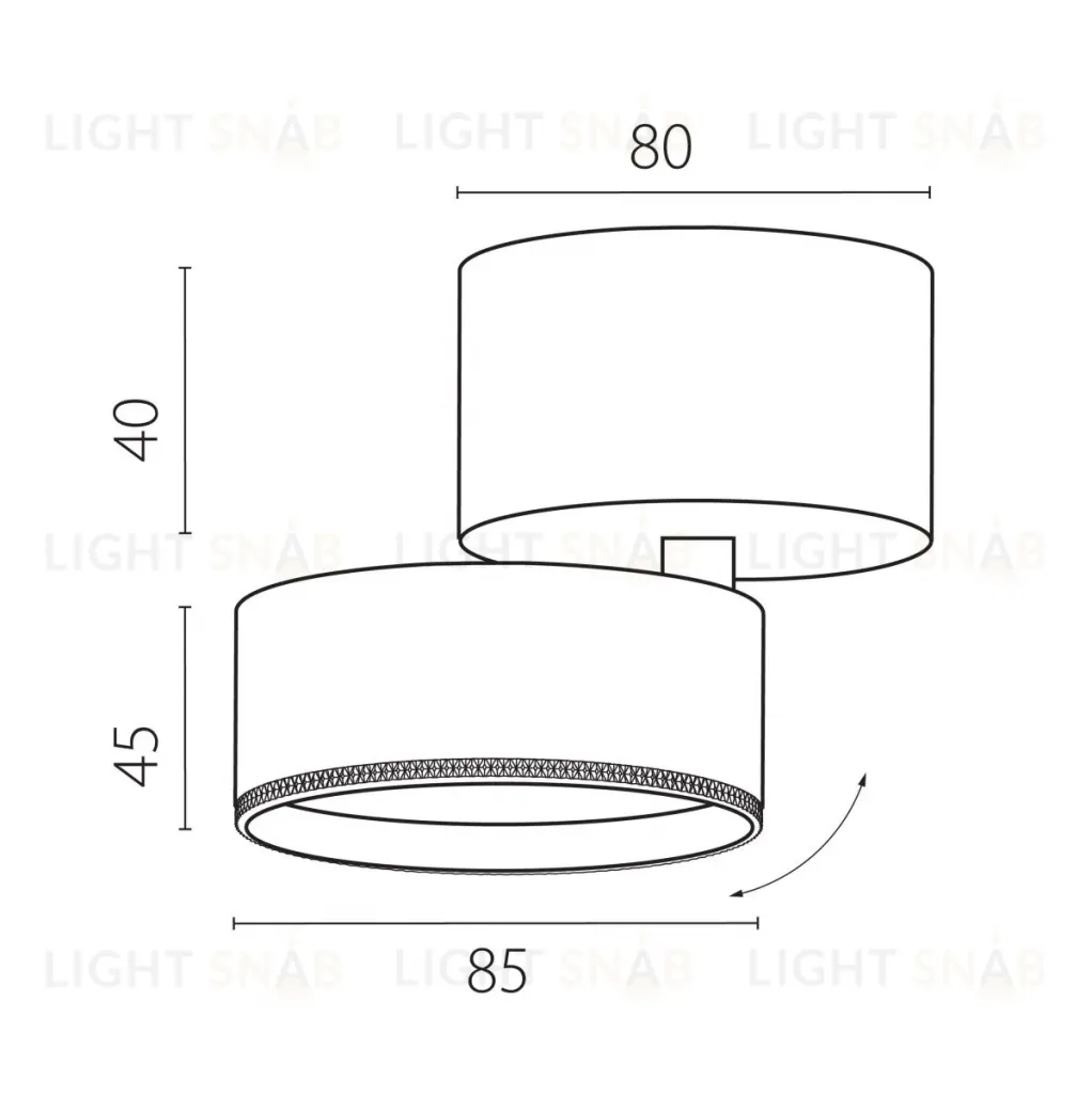 Накладной светильник Alta Pro Lightstar A5547SO A5547SO