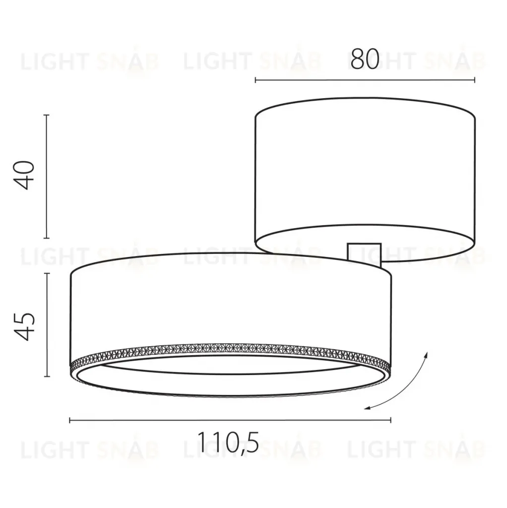 Накладной светильникAlta Pro Lightstar A5646SO A5646SO