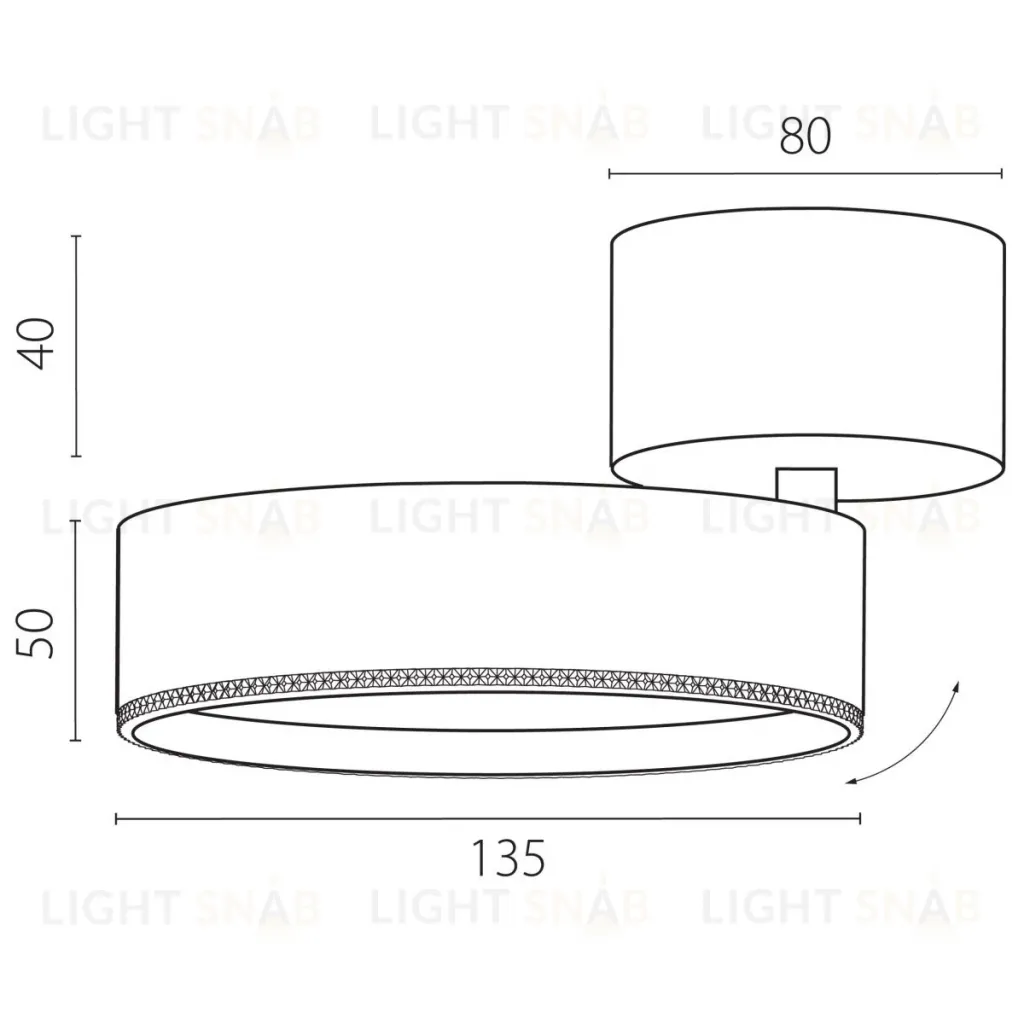 Накладной светильник Alta Pro Lightstar A5737SO A5737SO