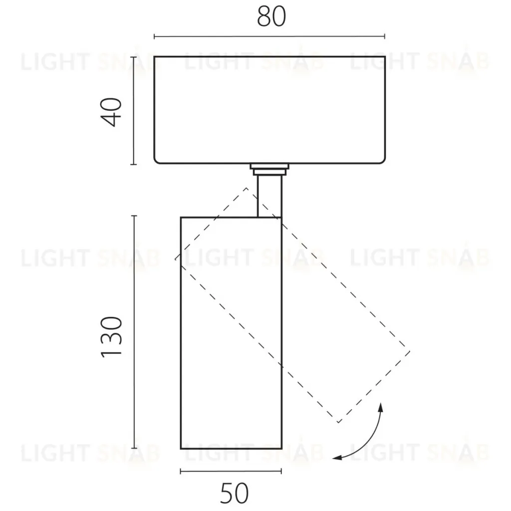 Накладной светильник 20-55G с адаптером Lightstar Canno Pro C4126SO C4126SO