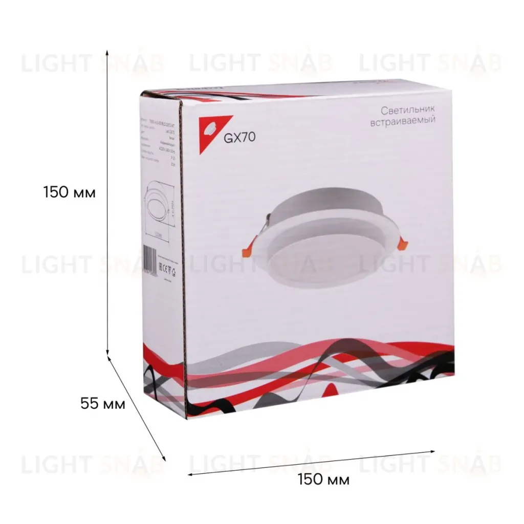 Встраиваемый светильник Reluce 70001-9.0-001RLD GX70 WT 70001-9.0-001RLD GX70 WT