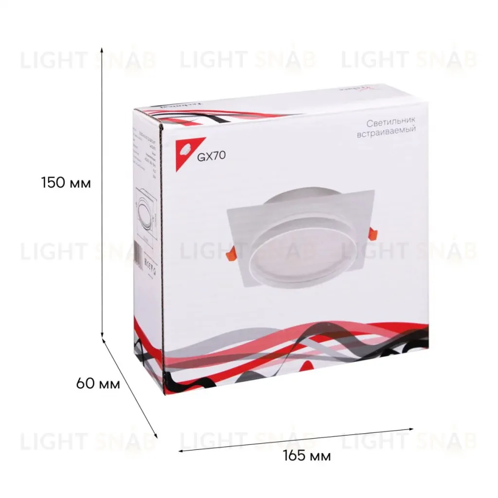Встраиваемый светильник Reluce 70002-9.0-001LD GX70 WT 70002-9.0-001LD GX70 WT