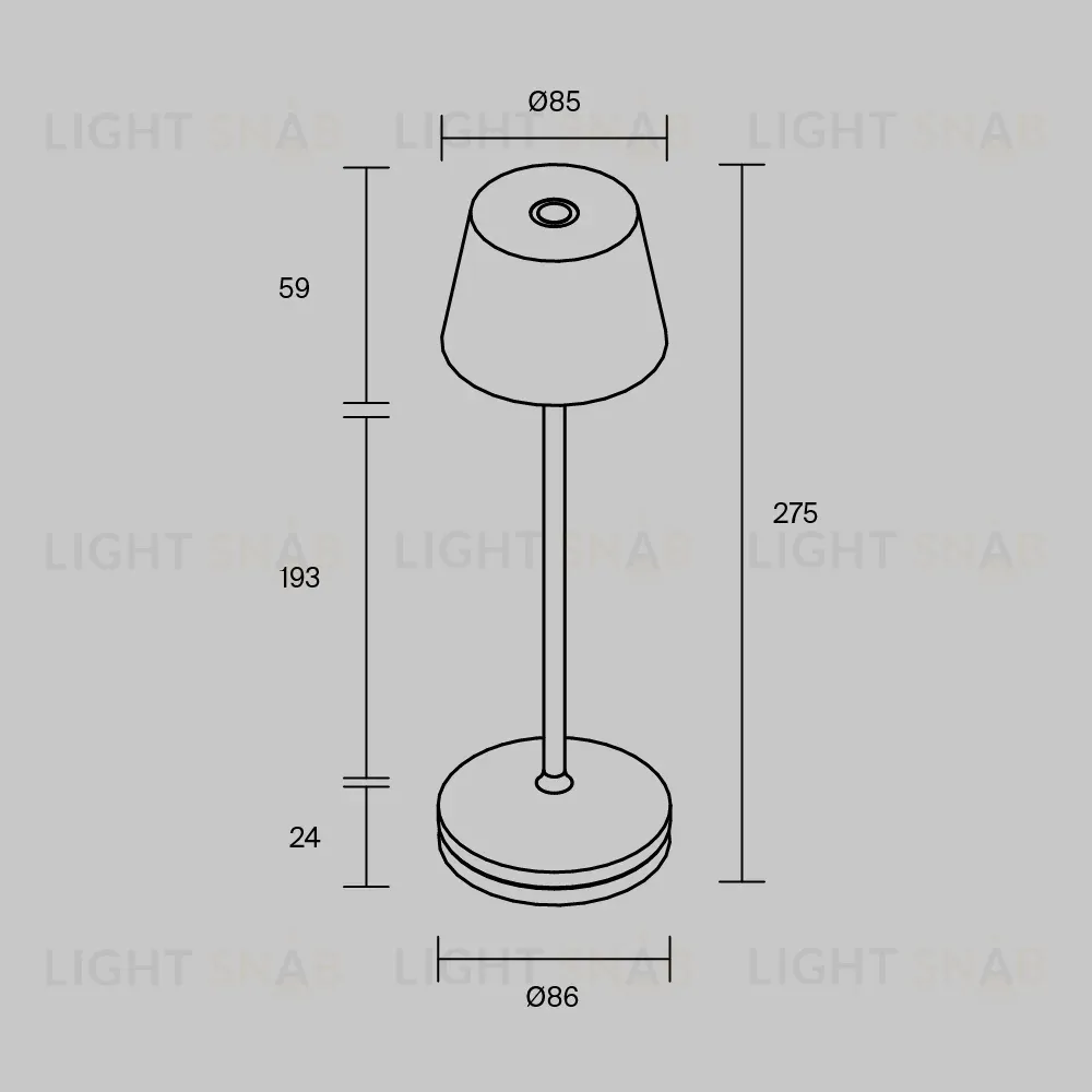Настольная лампа с аккумулятором Maytoni Nook MOD494RL-L1BK MOD494RL-L1BK