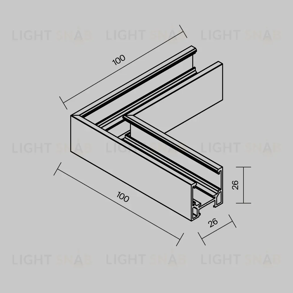 Угол-соединитель Maytoni Technical Exility TRAMN034CL-41W TRAMN034CL-41W