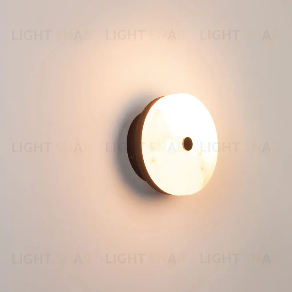 Настенный светильник Arlight SP-MENTA-WALL-R165-12W Warm2700 (BK, 130 deg, 230V) (IP20, Мрамор) 061700 061700