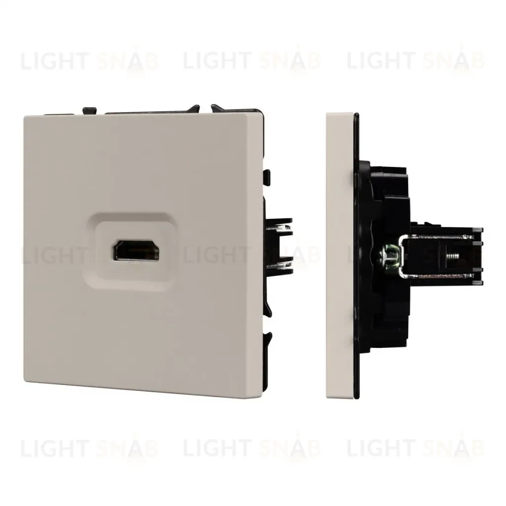 Механизм HDMI розетки Arlight SCT-NOBE-MHD1-SFPL-CA (Кашемир) 061842 061842