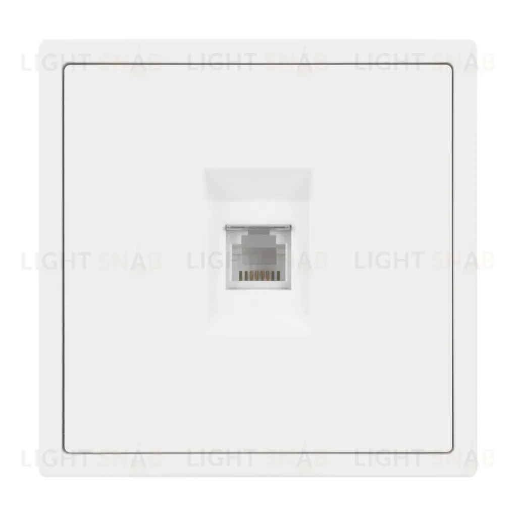 Механизм телефонной розетки Arlight SCT-NOBE-MTL1-SFPL-WH (RJ-11, 4C) (Белый кварц) 054300 054300