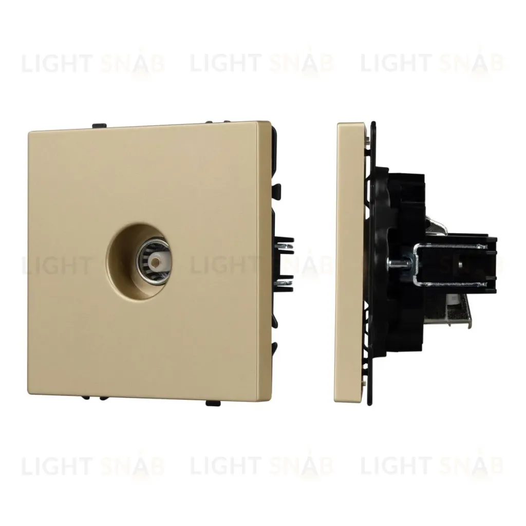 Механизм телевизионной розетки Arlight SCT-NOBE-MTV1-SFPL-GD (Золотой песок) 054294 054294