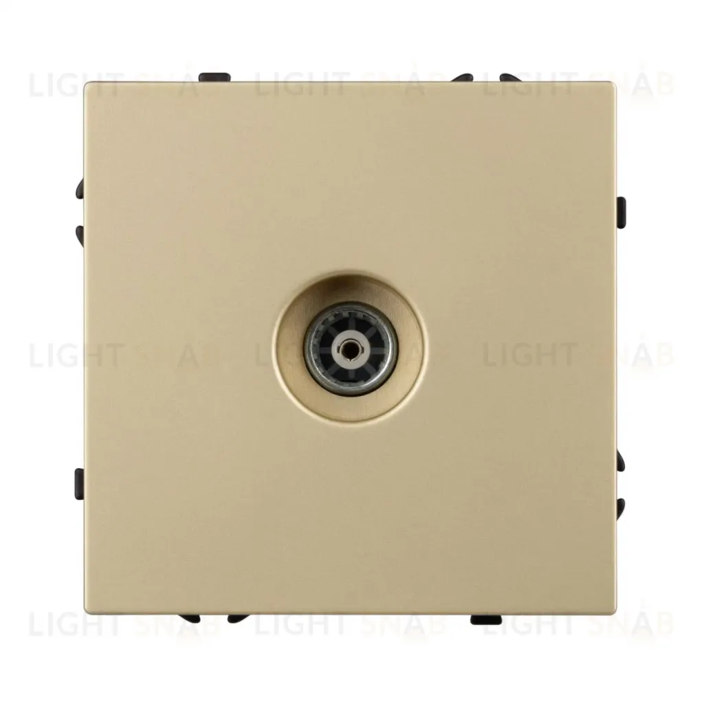 Механизм телевизионной розетки Arlight SCT-NOBE-MTV1-SFPL-GD (Золотой песок) 054294 054294