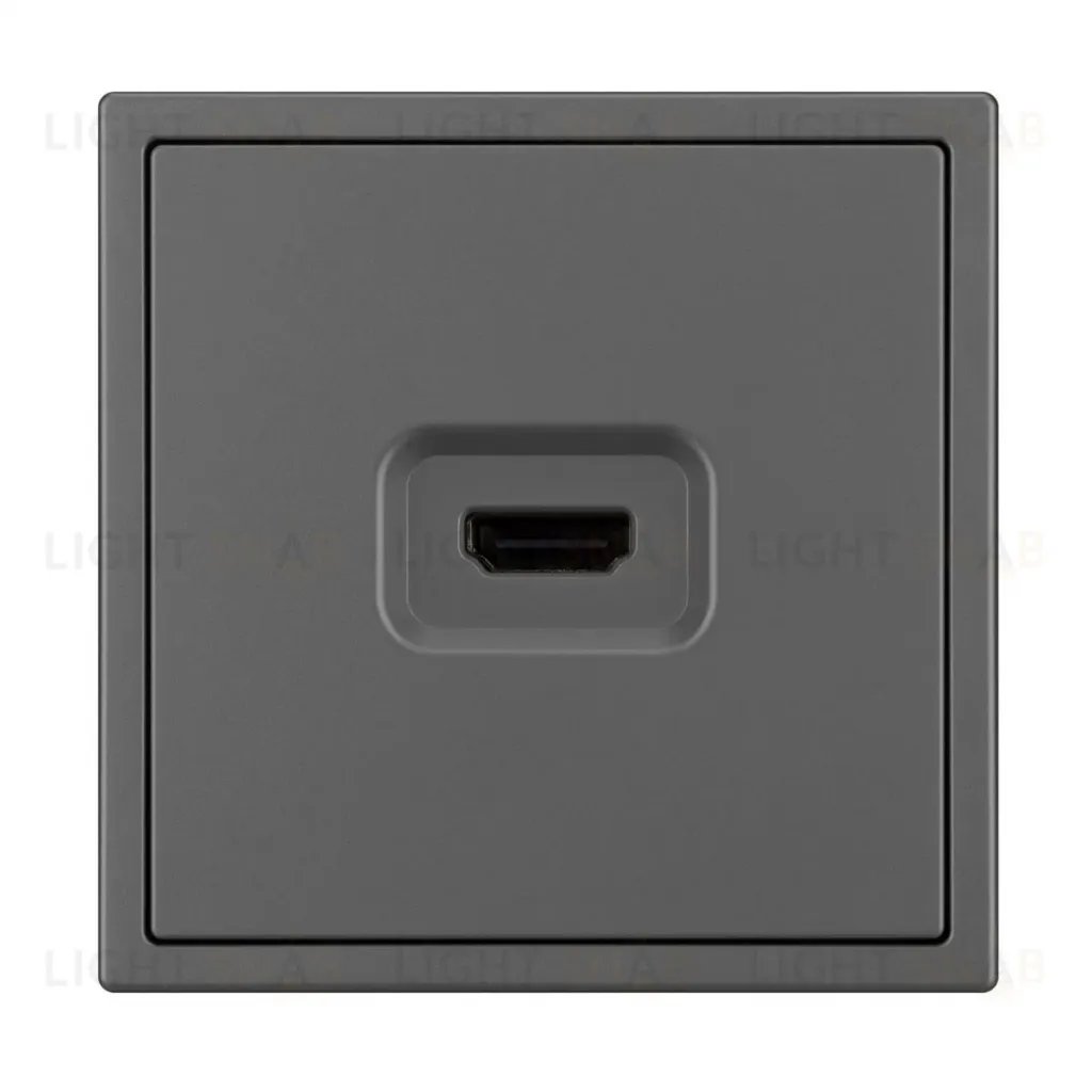 Механизм HDMI розетки Arlight SCT-NOBE-MHD1-SFPL-GR (Серый базальт) 061844 061844
