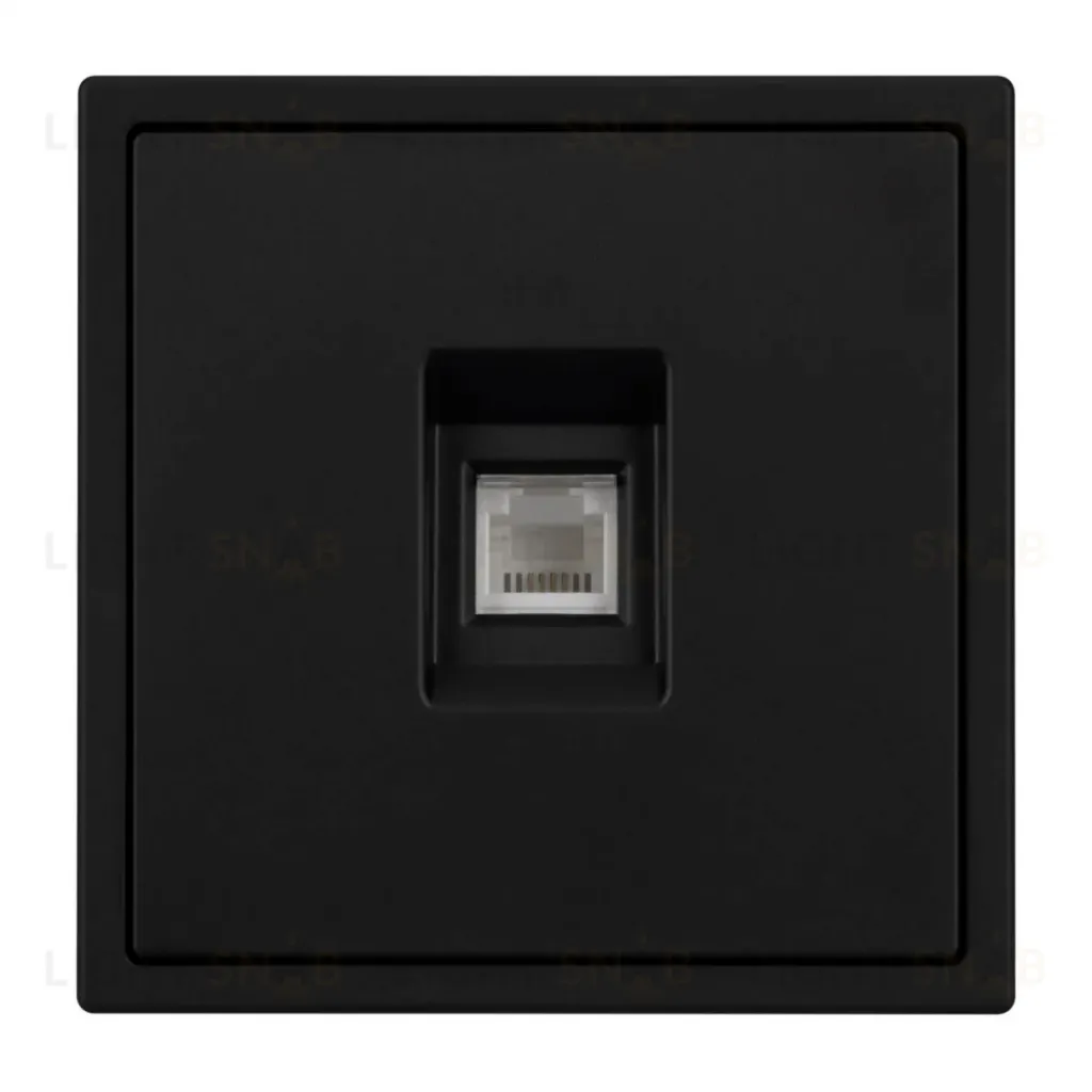 Механизм телефонной розетки Arlight SCT-NOBE-MTL1-SFPL-BK (RJ-11, 4C) (Черный оникс) 054301 054301