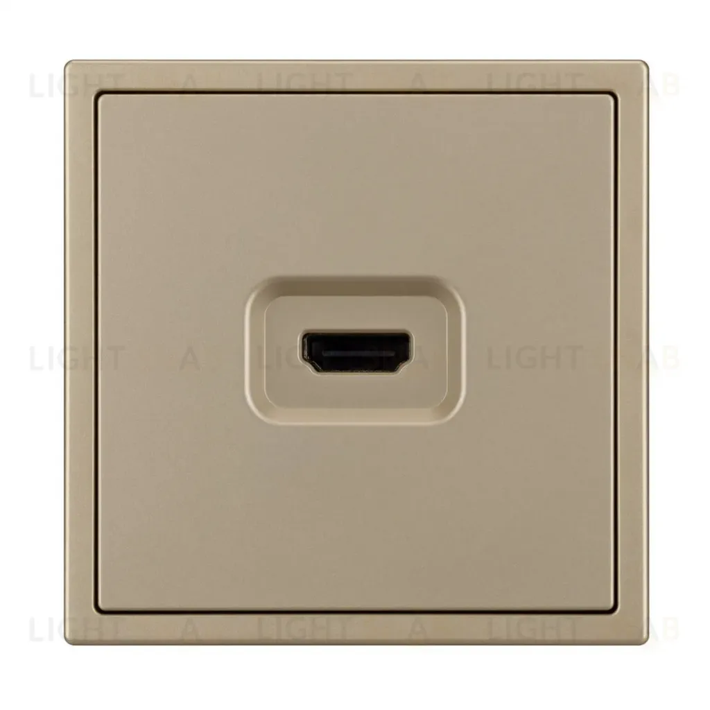 Механизм HDMI розетки Arlight SCT-NOBE-MHD1-SFPL-GD (Золотой песок) 061843 061843