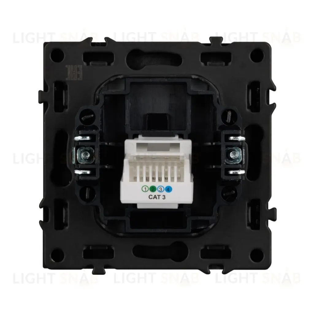 Механизм телефонной розетки Arlight SCT-NOBE-MTL1-SFPL-GR (RJ-11, 4C) (Серый базальт) 054303 054303