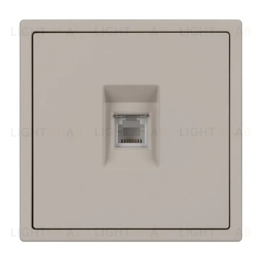 Механизм телефонной розетки Arlight SCT-NOBE-MTL1-SFPL-CA (RJ-11, 4C) (Кашемир) 061892 061892