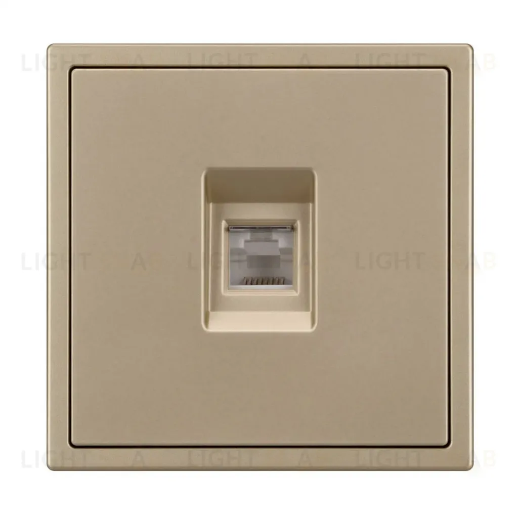 Механизм телефонной розетки Arlight SCT-NOBE-MTL1-SFPL-GD (RJ-11, 4C) (Золотой песок) 054302 054302