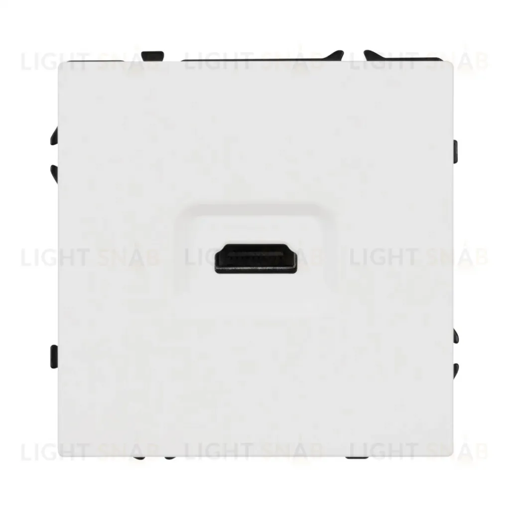 Механизм HDMI розетки Arlight SCT-NOBE-MHD1-SFPL-WH (Белый кварц) 061846 061846