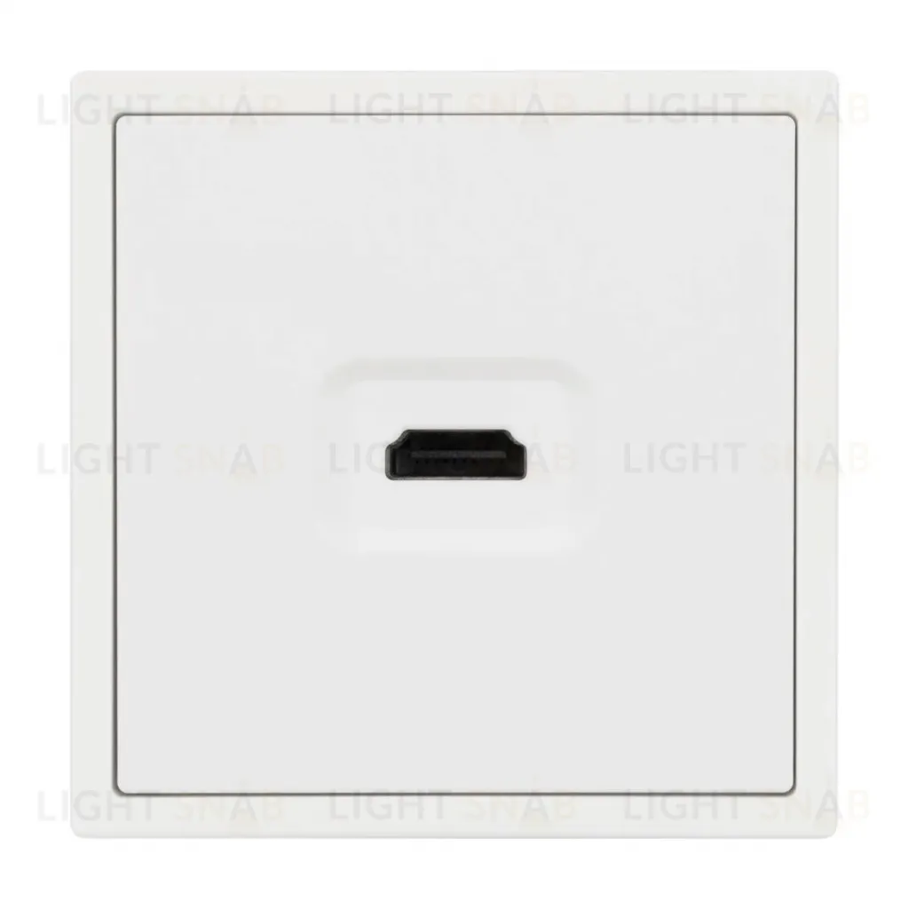 Механизм HDMI розетки Arlight SCT-NOBE-MHD1-SFPL-WH (Белый кварц) 061846 061846