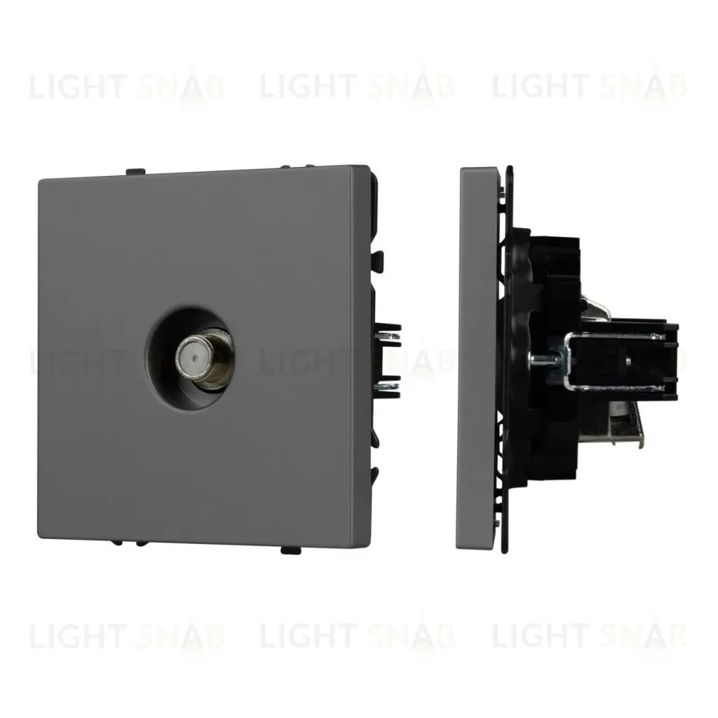 Механизм спутниковой розетки Arlight SCT-NOBE-MST1-SFPL-GR (SAT) (Серый базальт) 054299 054299