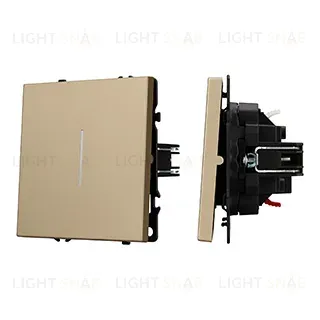 Механизм звонкового выключателя Arlight LED SWT-NOBE-MKR1-SFPL-L-GD (230V, 10A) (Золотой песок) 061735 061735