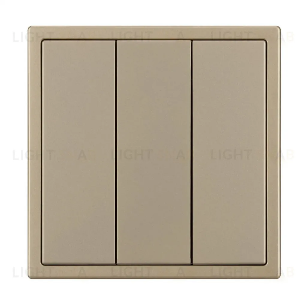 Механизм выключателя трехклавишный непроходной Arlight SWT-NOBE-MK03-SFPL-GD (230V, 10A) (Золотой песок) 061798 061798