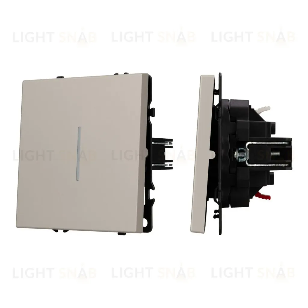 Механизм звонкового выключателя Arlight LED SWT-NOBE-MKR1-SFPL-L-CA (230V, 10A) (Кашемир) 061783 061783