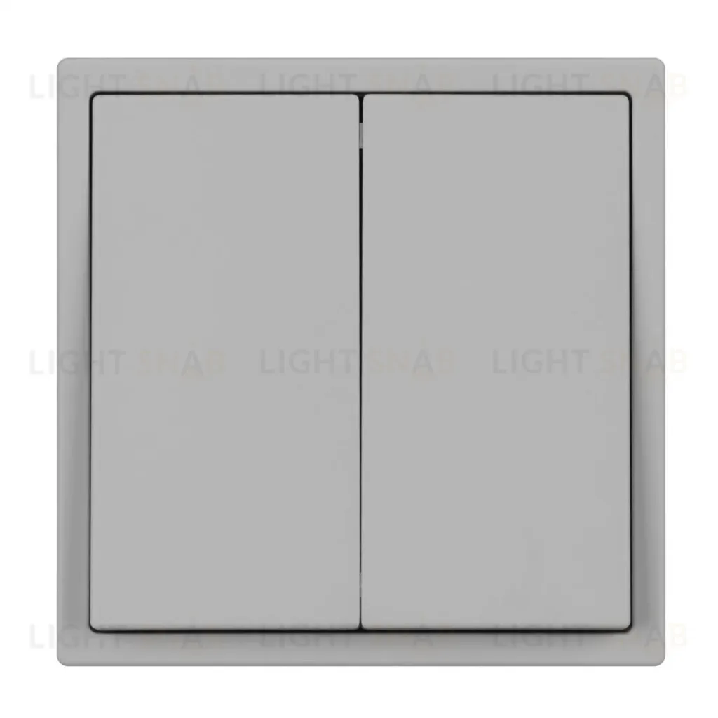 Механизм выключателя двухклавишный перекрестный Arlight SWT-NOBE-MKX2-SFPL-IS (230V, 10A) (Никель) 061794 061794