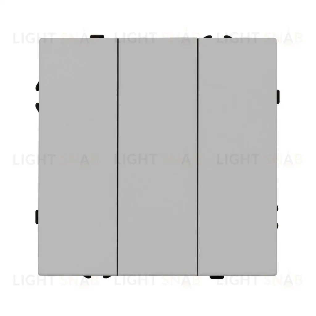 Механизм выключателя трехклавишный непроходной Arlight SWT-NOBE-MK03-SFPL-IS (230V, 10A) (Никель) 061800 061800